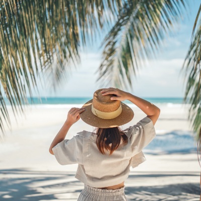 woman on beach remedy therapy ()