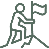 Man holding flag icon Remedy Therapy Center